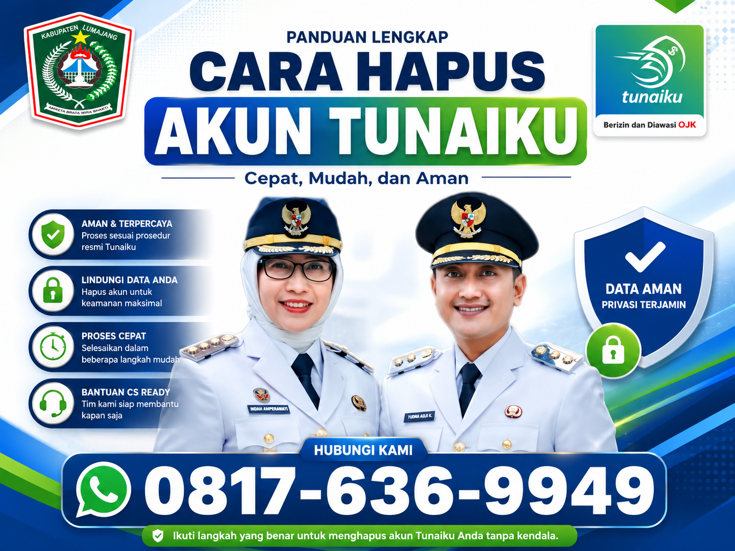Cara Hapus akun Tunaiku