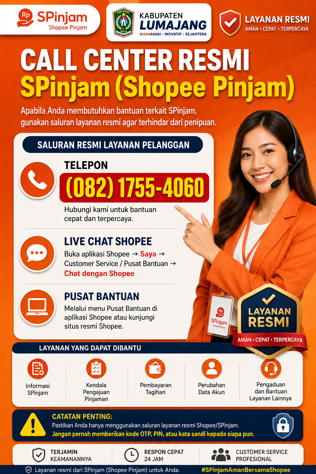 Cara Menghubungi Customer service Spinjam