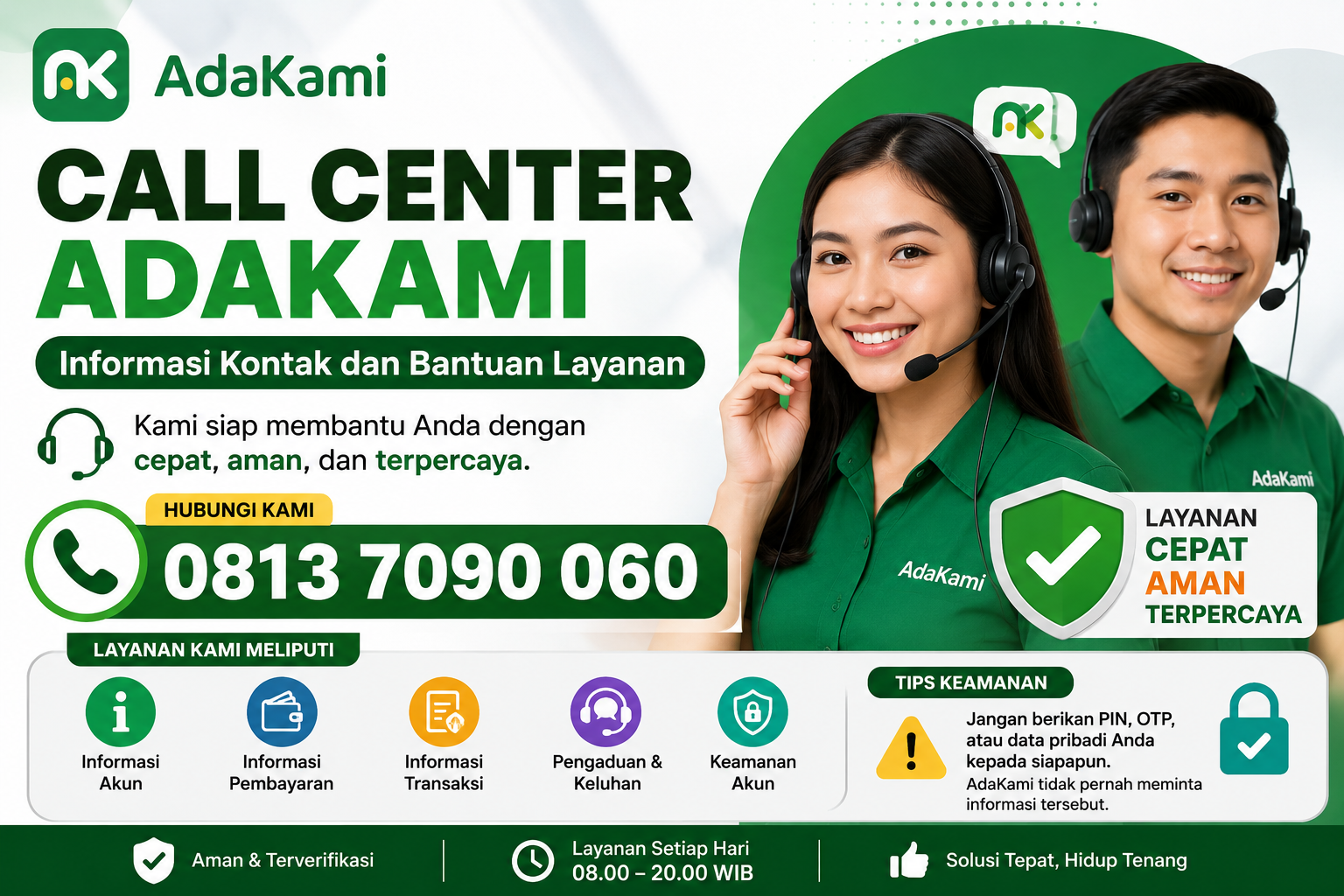 Call Center AdaKami – Informasi Kontak dan Bantuan Layanan    ? 0813 7090 060