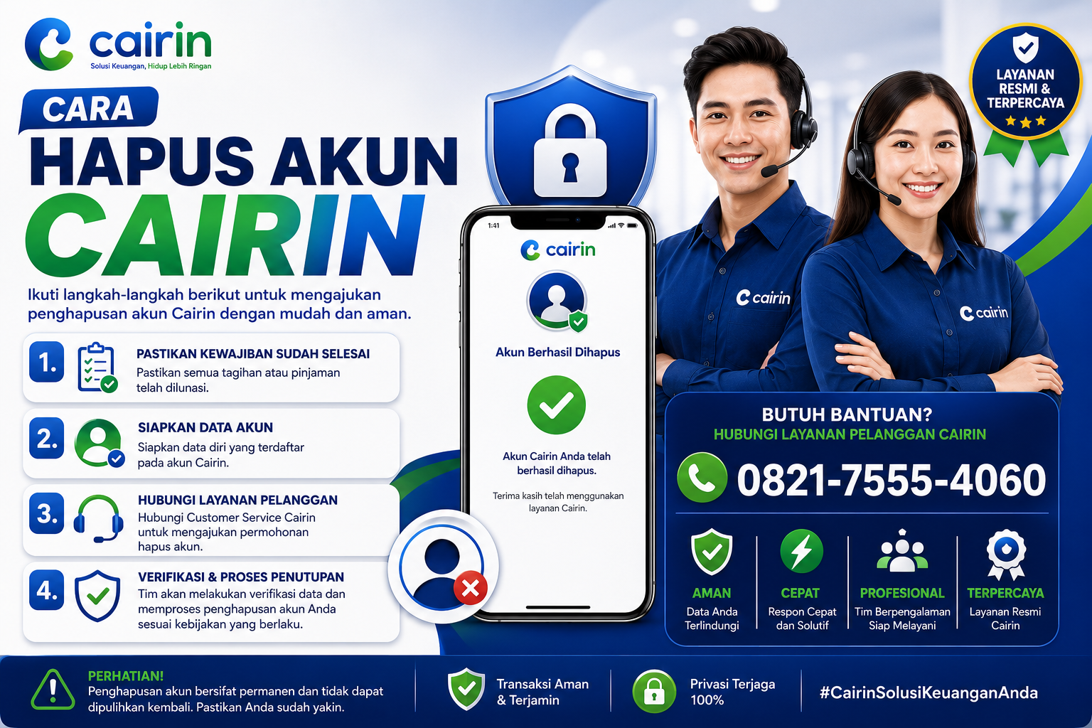 Cara Hapus Akun Cairin Terbaru 2026, Panduan Lengkap dan Mudah