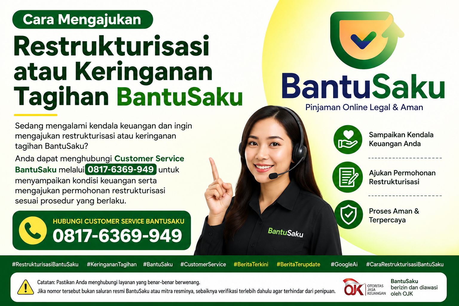 CARA RESTRUKTURISASI BANTUSAKU - KERINGANAN PEMBAYARAN